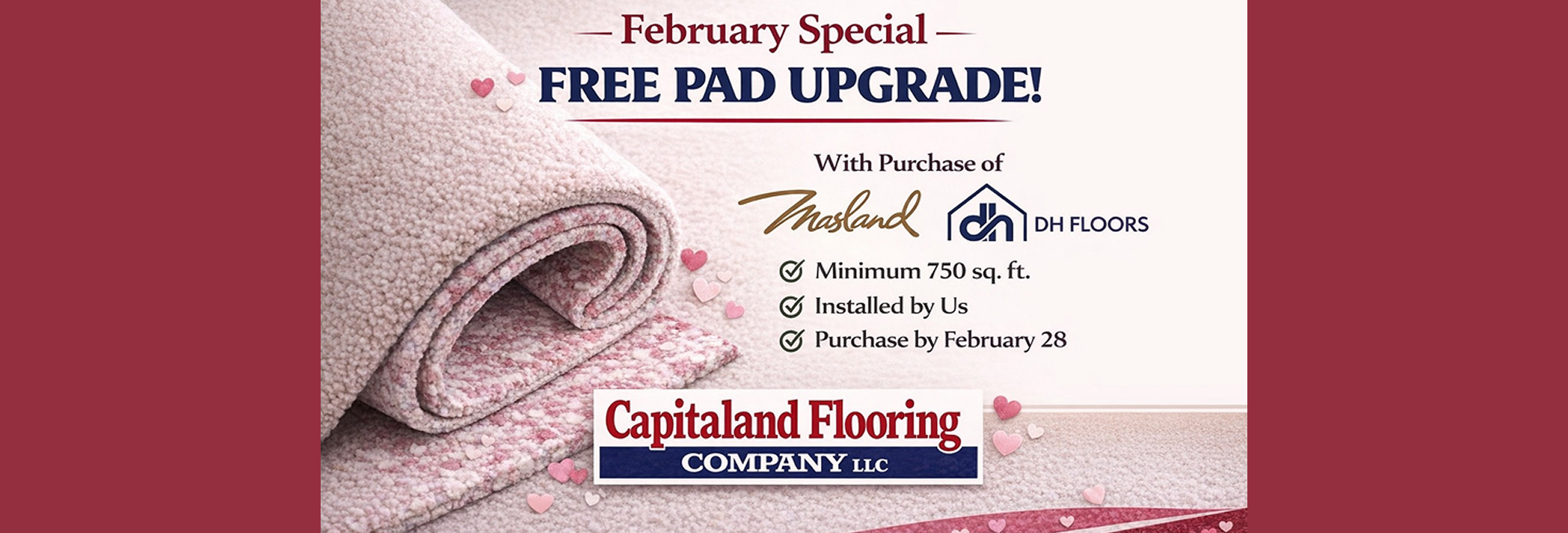 February special Free pad upgrade